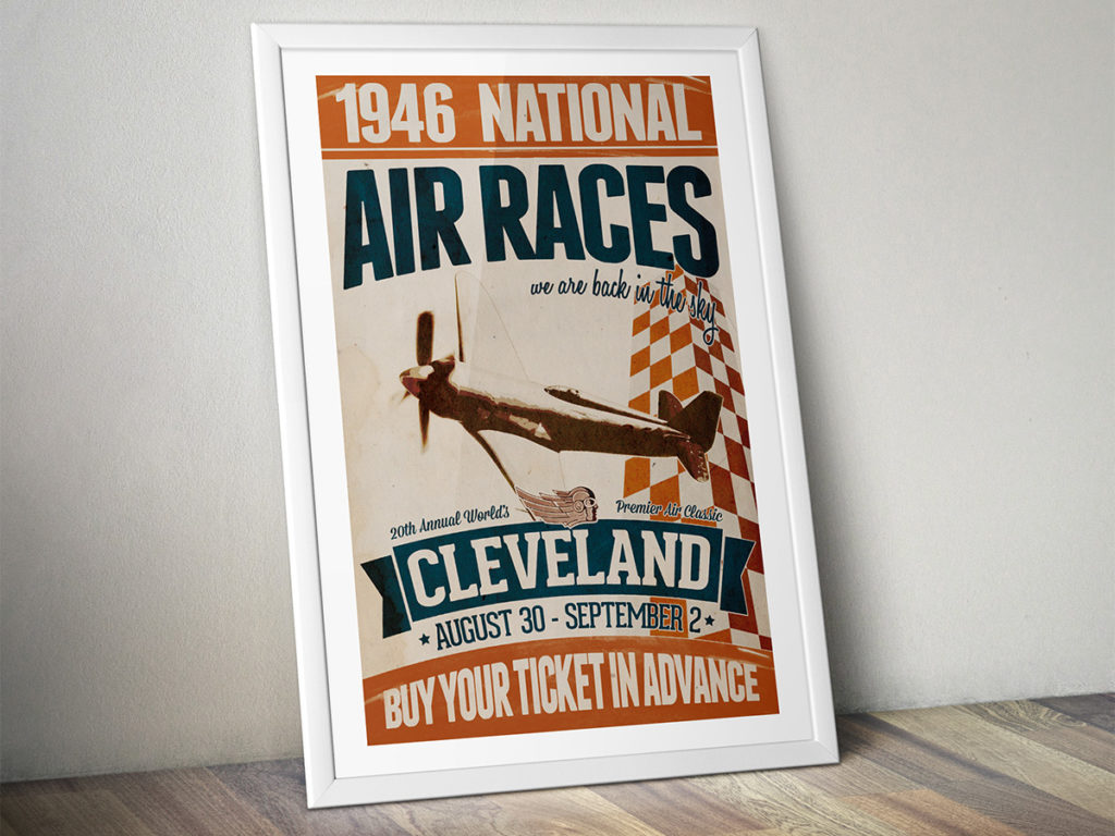 Poster "National Air Races 1946 – Cleveland"