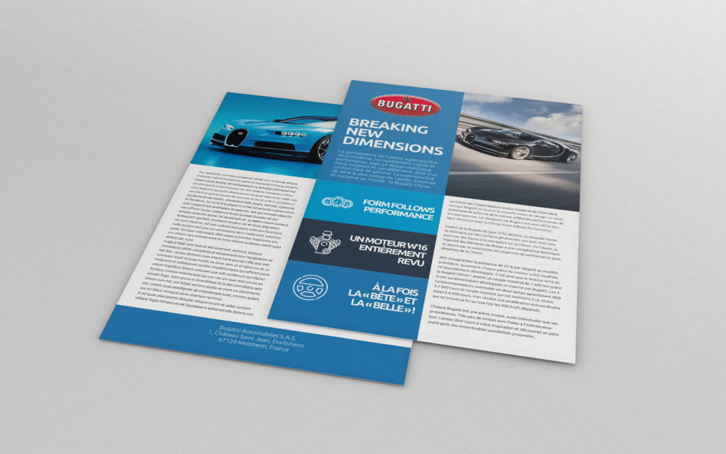 Flyer Bugatti Chiron - A4 R/V