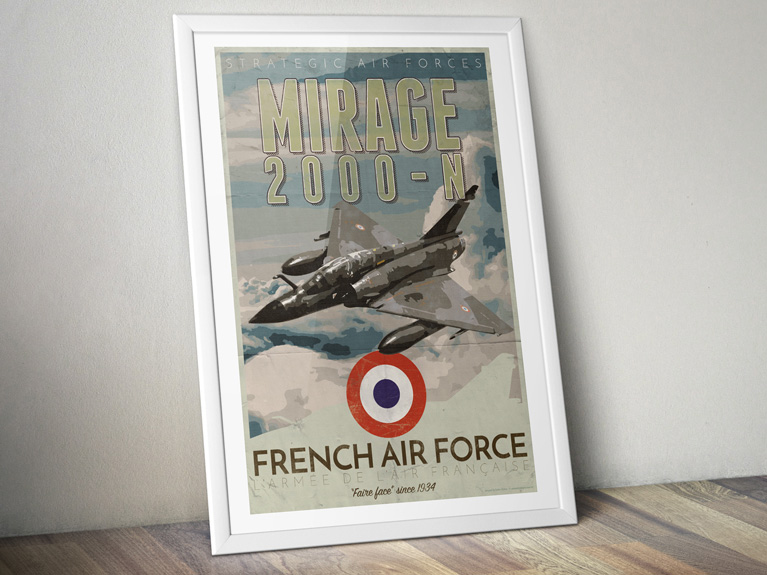 Poster "Mirage 2000-N – French Air Force"
