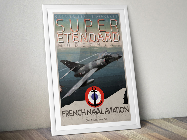Poster "Super Étendard – French Naval Aviation"