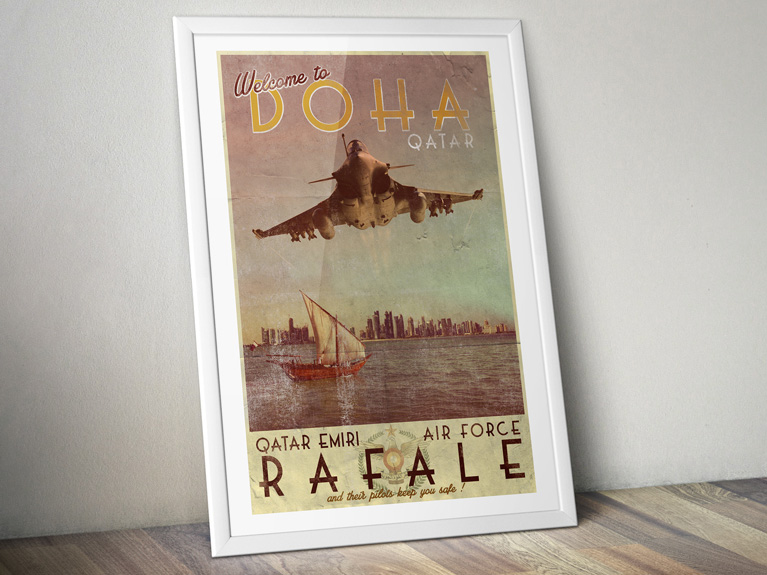 Poster "Rafale – Qatar Emiri Air Force"