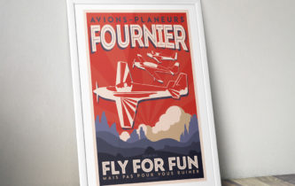 Poster « Avions-Planeurs Fournier »